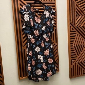 Merona Flutter Ruffle Sleeve Floral Dress